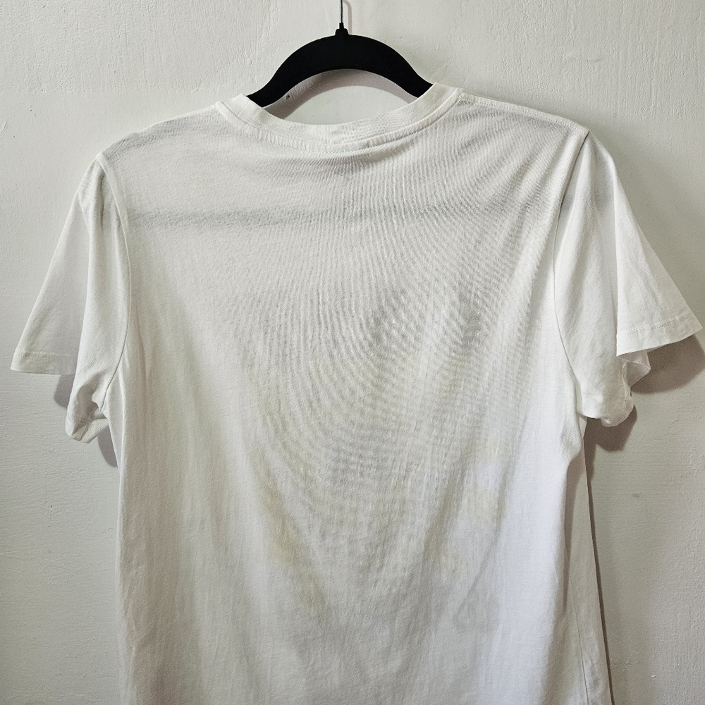 GANNI Love Club Smiley Face Graphic Tee Organic Cotton White S - Picture 8 of 15